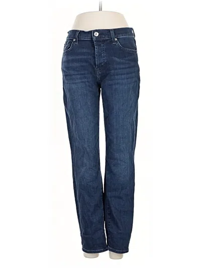 Pre-owned 7 For All Mankind Jeans In Blue