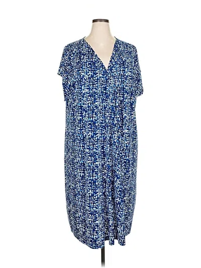 Pre-owned Lane Bryant Casual Dress In Blue