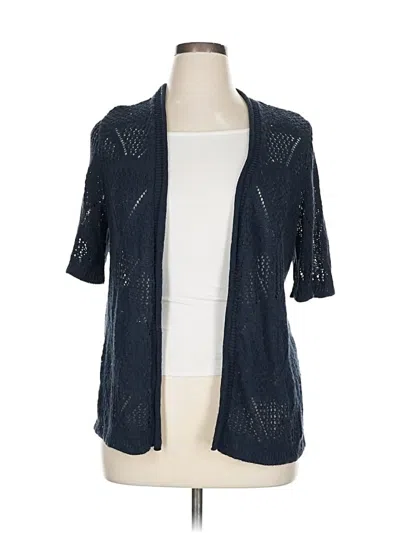 Pre-owned Cj Banks Cardigan Sweater In Blue