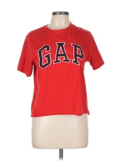 Pre-owned Gap Short Sleeve T-shirt In Red