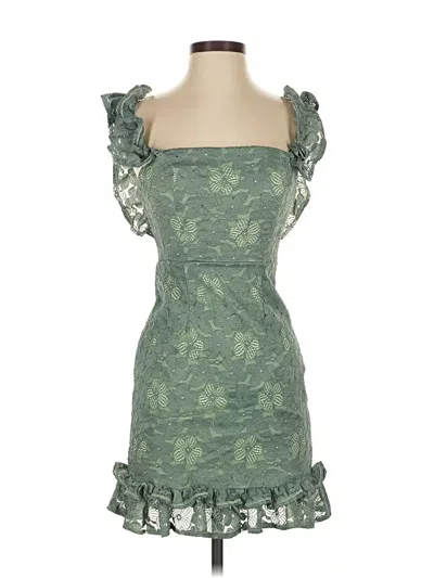 Pre-owned Selfie Leslie Cocktail Dress In Green