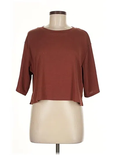 Pre-owned Mable 3/4 Sleeve T-shirt In Brown