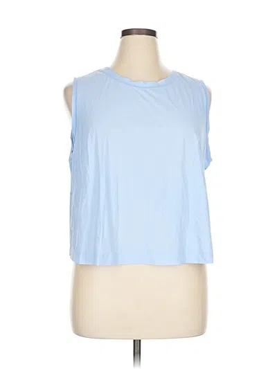 Pre-owned Athleta Sleeveless T-shirt In Blue