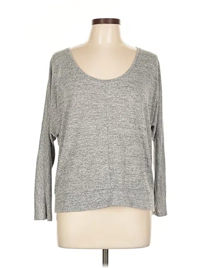 Pre-owned Banana Republic Factory Store Long Sleeve T-shirt In Gray