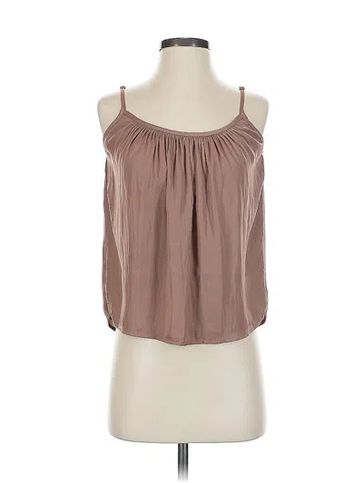 Pre-owned Nine Britton Sleeveless Blouse In Brown