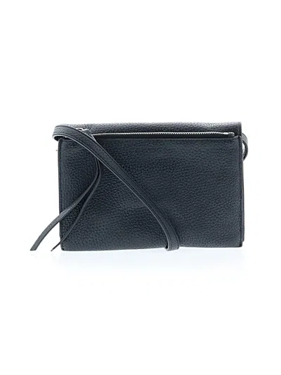 Pre-owned Allsaints Leather Crossbody Bag In Black