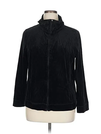 Pre-owned Talbots Cardigan Sweater In Black