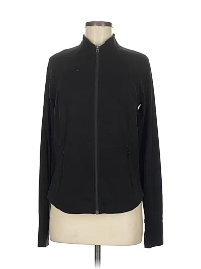 Pre-owned Athleta Track Jacket In Black