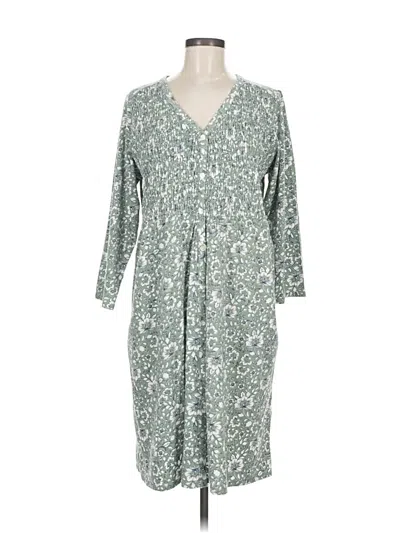 Pre-owned Jjill Casual Dress In Green