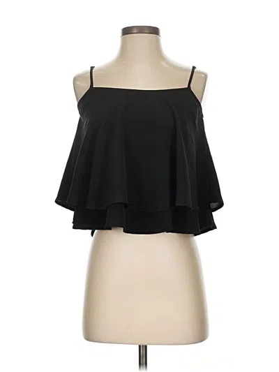 Pre-owned Hollister Sleeveless Blouse In Black