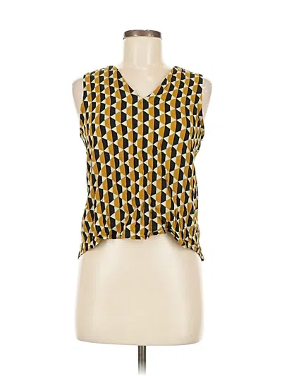 Pre-owned Dr Bloom Sleeveless Blouse In Yellow