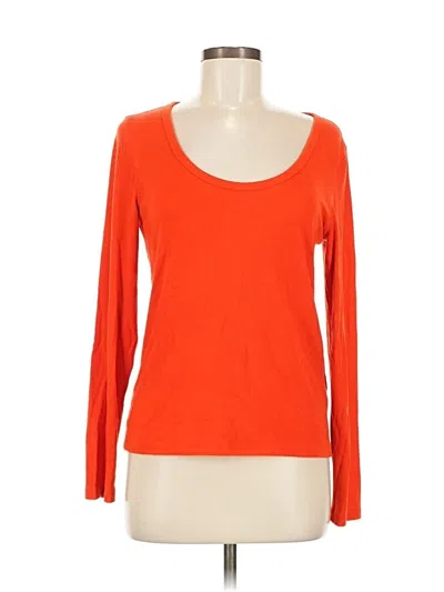 Pre-owned On 34th 3/4 Sleeve T-shirt In Orange