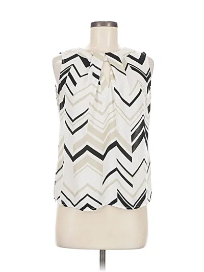 Pre-owned Sioni Sleeveless Blouse In White