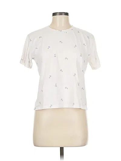 Pre-owned Hollister Short Sleeve T-shirt In White