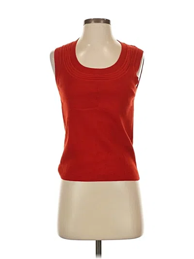Pre-owned Talbots Sweater Vest In Red
