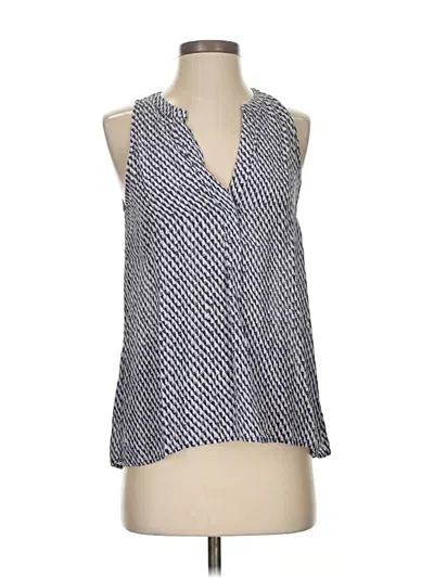 Pre-owned Joie Sleeveless Silk Top Gray Halter Neckline Tops