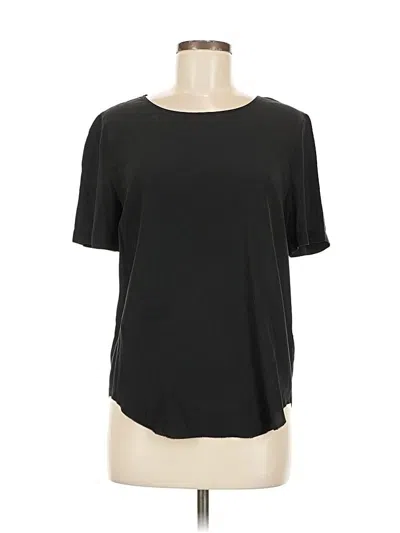 Pre-owned Armani Exchange Short Sleeve Top Black Crew Neck Tops