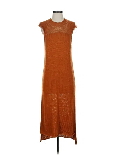 Pre-owned Assorted Brands Casual Dress In Orange