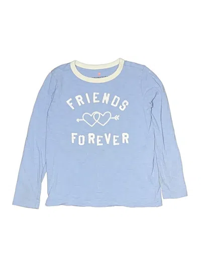 Pre-owned Crewcuts Kids' Long Sleeve T-shirt In Blue