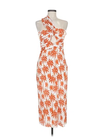 Pre-owned Asos Design Cocktail Dress In Orange