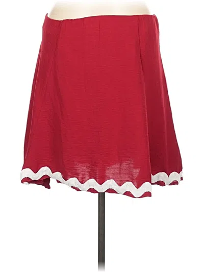 Pre-owned Fashion Casual Skirt In Red