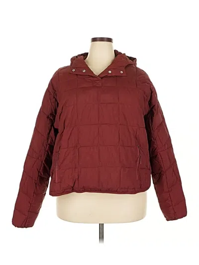 Pre-owned Flx Jacket In Burgundy