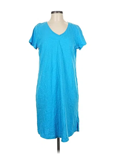 Pre-owned Jjill Casual Dress In Blue