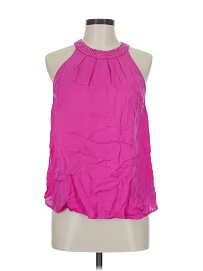 Pre-owned Joie Sleeveless Silk Top Pink Halter Neckline Tops