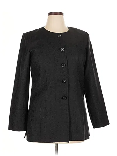 Pre-owned Leslie Fay Blazer Jacket In Black