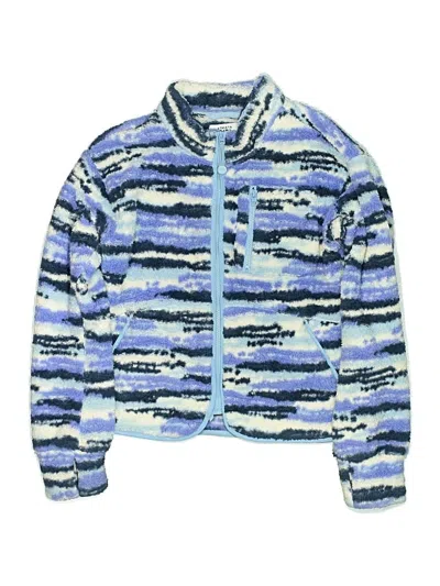 Pre-owned Athleta Girl Kids' Cardigan Sweater In Blue