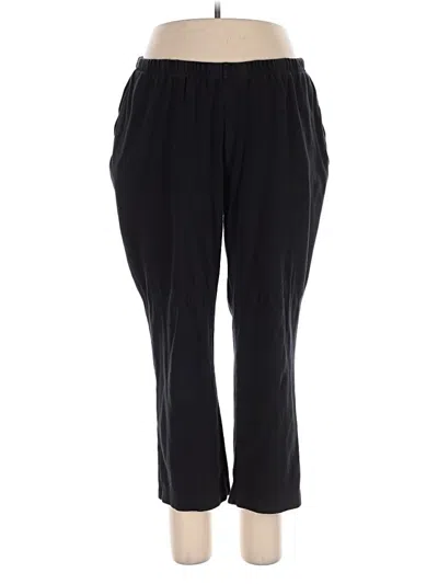 Pre-owned Lands' End Active Pants In Black