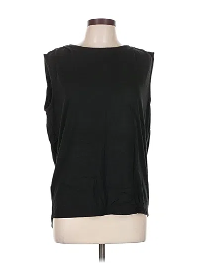Pre-owned Ann Taylor Sleeveless T-shirt In Black