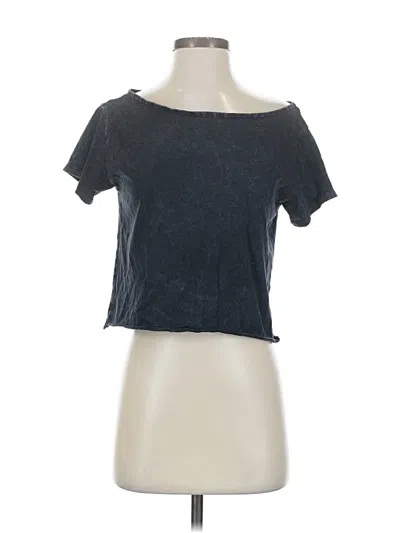 Pre-owned Hollister Short Sleeve T-shirt In Gray