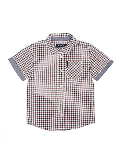 Pre-owned Ben Sherman Kids' Short Sleeve Button Down Shirt In Red