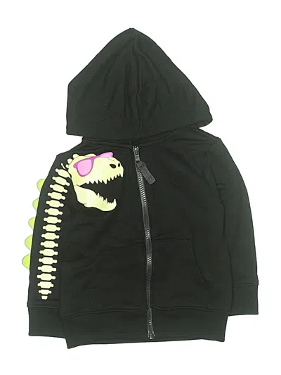 Pre-owned Cat & Jack Kids' Zip Up Hoodie In Black