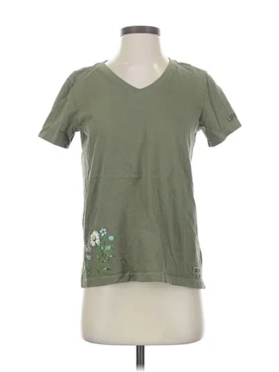 Pre-owned Life Is Good Short Sleeve T-shirt In Green