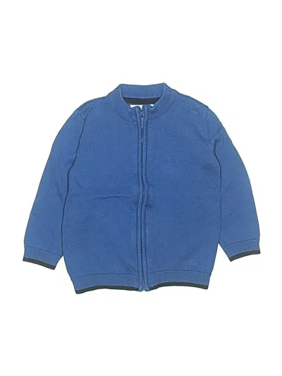 Pre-owned Mayoral Kids' Zip Up Hoodie In Blue