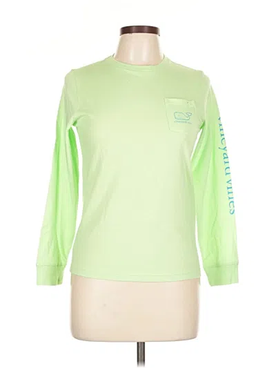Pre-owned Vineyard Vines Long Sleeve T-shirt In Green