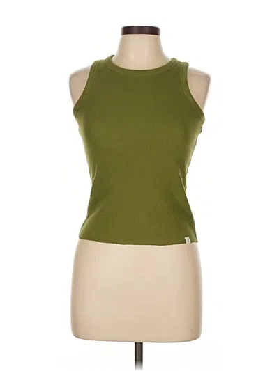 Pre-owned Treasure & Bond Tank Top Green Halter Neckline Tops