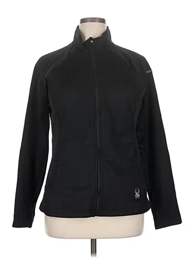 Pre-owned Spyder Cardigan Sweater In Black