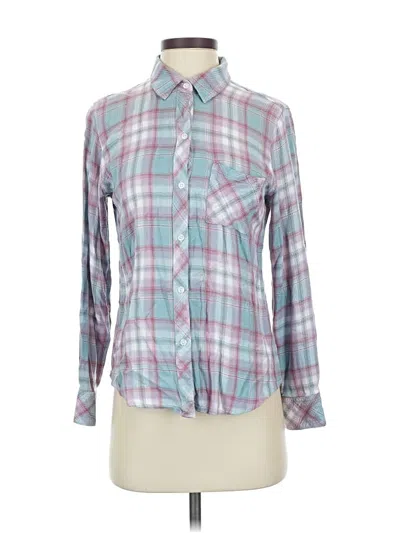 Pre-owned Rails Long Sleeve Button Down Shirt In Blue