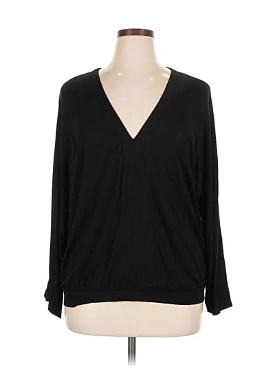 Pre-owned Lascana For Venus Long Sleeve Blouse In Black