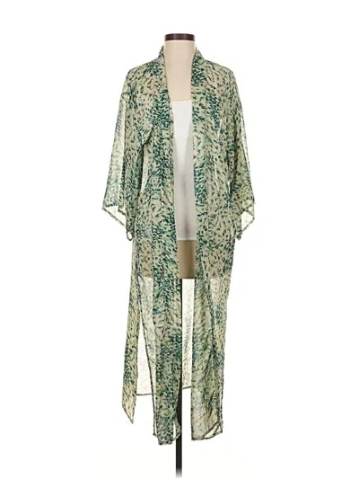 Pre-owned Assorted Brands Kimono In Green