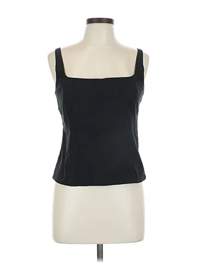 Pre-owned Abercrombie & Fitch Sleeveless Top Black Square Neckline Tops