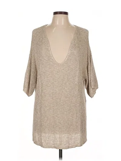 Pre-owned Zara Cardigan Sweater In Brown