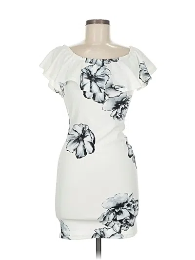 Pre-owned Iris Cocktail Dress In White