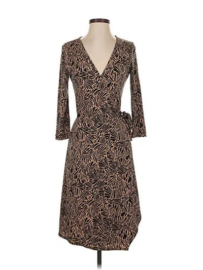 Pre-owned Bcbgmaxazria Cocktail Dress In Brown