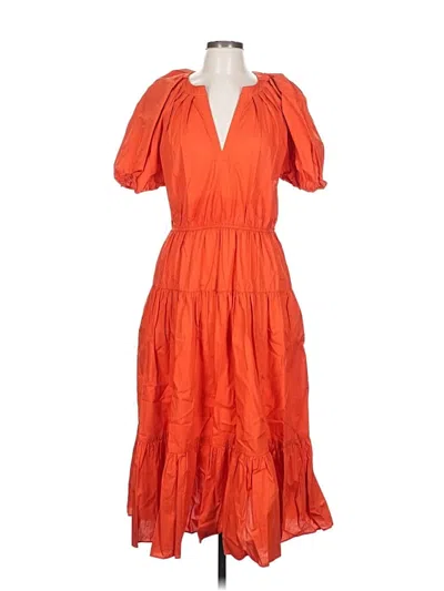 Pre-owned Ulla Johnson Casual Dress In Orange