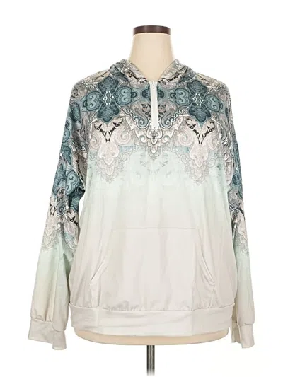 Pre-owned Unbranded Pullover Hoodie In Silver