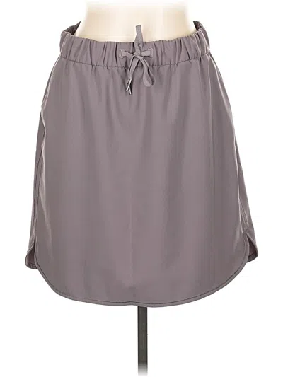 Pre-owned Lululemon Athletica Casual Skirt In Gray